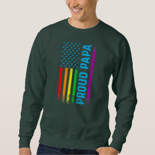 Sweatshirt Mens Proud Papa Grand-père Papa LGBT LGBTQ Gay Pri