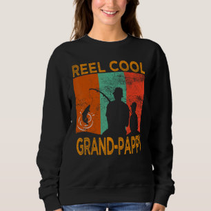 Sweatshirt Mens Reel Cool Grand Pappy Fishing Daddy Vintage D