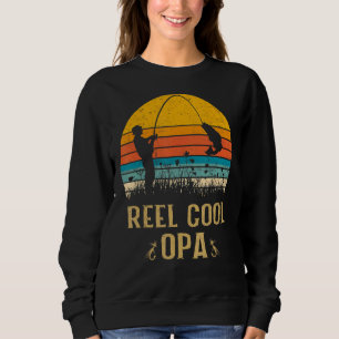 Sweatshirt Mens Reel Cool Opa Pêche Fun Fête des pères Fisher