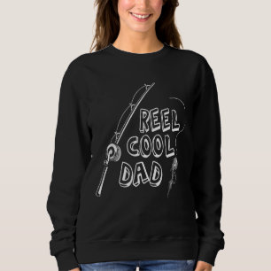 Sweatshirt Mens Reel Cool Papa Fish Trout Pêche Deep Sea Fi