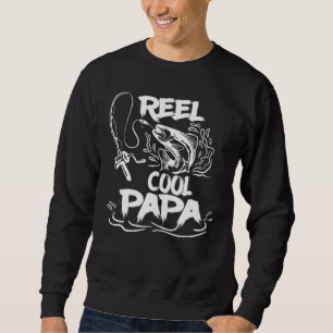 Sweatshirt Mens Reel Cool Papa Pêche Tee Fun Fête des pères F