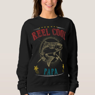 Sweatshirt Mens Reel Cool Papa Pêcheur Fête des pères Pêche