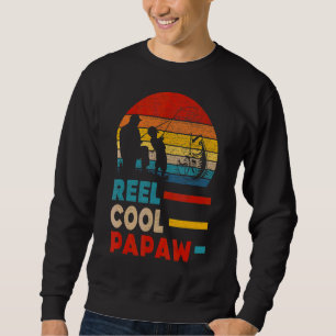 Sweatshirt Mens Reel Cool Papaw Pêcheur Papa Père Jour F