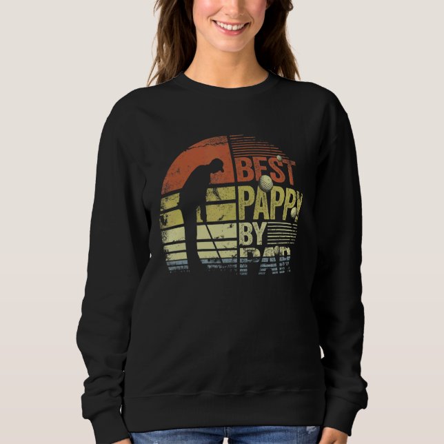 Sweatshirt Mens Retro Best Pappy By Par Golf Player Papa (Devant)