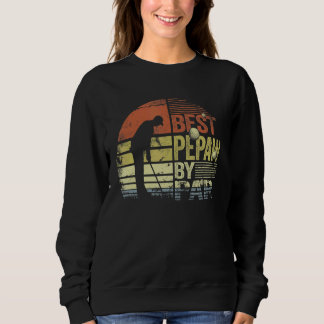 Sweatshirt Mens Retro Best Pepaw By Par Golf Player Papa