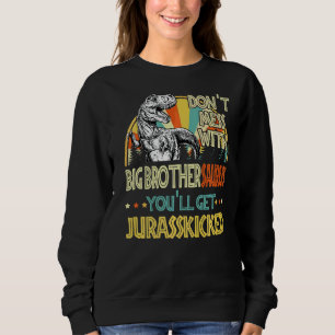 Sweatshirt Mens Retro Big Brothersaurus Dinosaur Rex Vintage