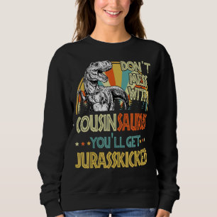 Sweatshirt Mens Retro Cousinsaurus Dinosaur Rex Vintage Faune