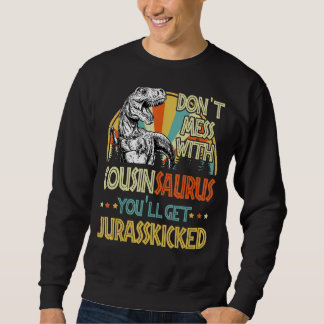 Sweatshirt Mens Retro Cousinsaurus Dinosaur Rex Vintage Faune