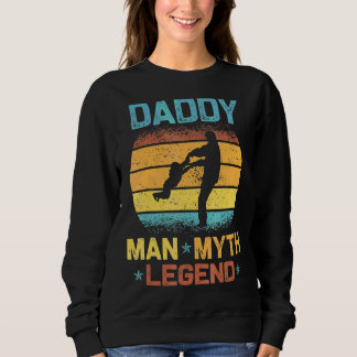 Sweatshirt Mens Retro Papa L'Homme Le Mythe La Légende Pour
