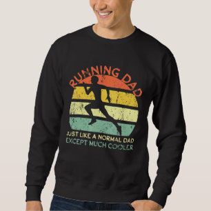 Sweatshirt Mens Retro Runner Daddy Endurance Père Vintage R
