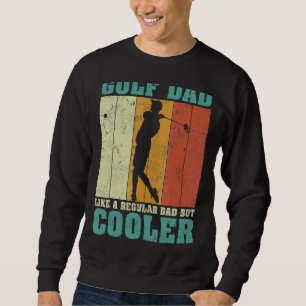 Sweatshirt Mens Retro Style Vintage Golf Papa Comme Un D Régu