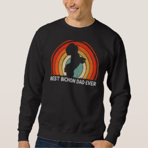 Sweatshirt Mens Retro Style Vintage Meilleur Bichon Papa Jama
