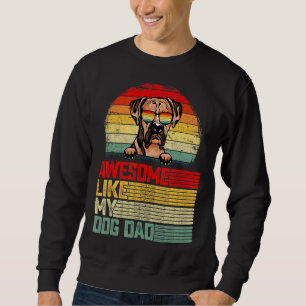 Sweatshirt Mens Retro Vintage Awesome Comme Mon Chien De Boxe