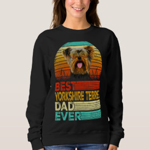 Sweatshirt Mens Retro Vintage Best Yorkshire Terrier Papa Jam