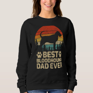 Sweatshirt Mens Retro Vintage Meilleur Bloodhage Papa Jamais