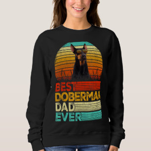Sweatshirt Mens Retro Vintage meilleur Doberman père jamais p