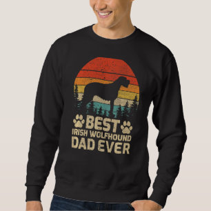 Sweatshirt Mens Retro Vintage Meilleur Irlandais Wolfhound Pa