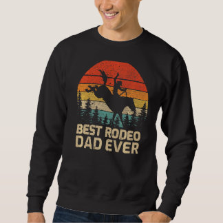 Sweatshirt Mens Retro Vintage Meilleur Rodéo Papa Jamais Da P