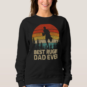 Sweatshirt Mens Retro Vintage Meilleur Rugby Papa Jamais Da P