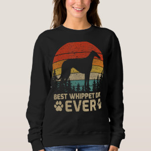 Sweatshirt Mens Retro Vintage Meilleur Whippet Papa Jamais Pè