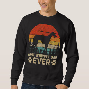 Sweatshirt Mens Retro Vintage Meilleur Whippet Papa Jamais Pè