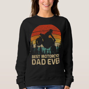 Sweatshirt Mens Retro Vintage Meilleure moto Papa Jamais père