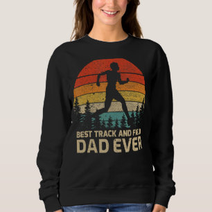 Sweatshirt Mens Retro Vintage Meilleure Piste Et Champ Papa J