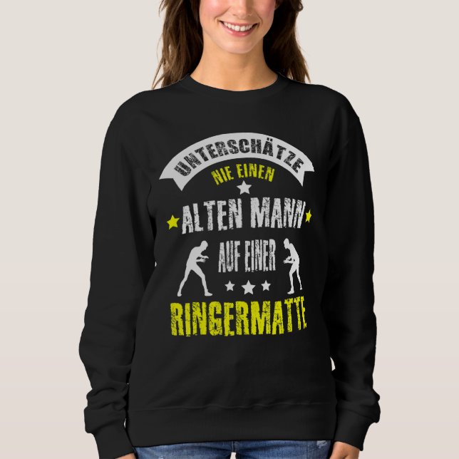 Sweatshirt Mens Ringer Ring Motif Bague Mat Idée 1 (Devant)