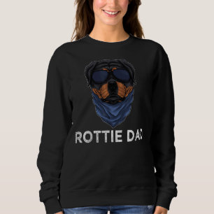 Sweatshirt Mens Rottie Papa Rottweiler Chien Chien Puppy Père