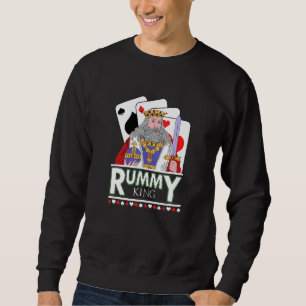 Sweatshirt Mens Rummy King Gin Two Player Card Game Rum And G