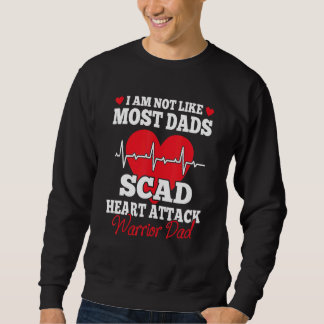 Sweatshirt Mens Scad Heart Attack Warrior Dad - Great Father 