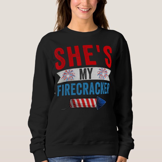 Sweatshirt Mens She's My Firecracker His And Hers 4 July Ma (Devant)