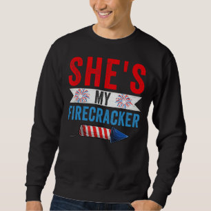 Sweatshirt Mens She's My Firecracker His And Hers 4 July Ma