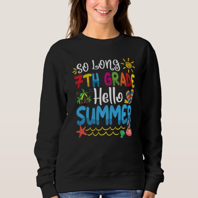 Sweatshirt Mens So Long 7e Année Bonjour Été Dernier Jour De  (Devant)