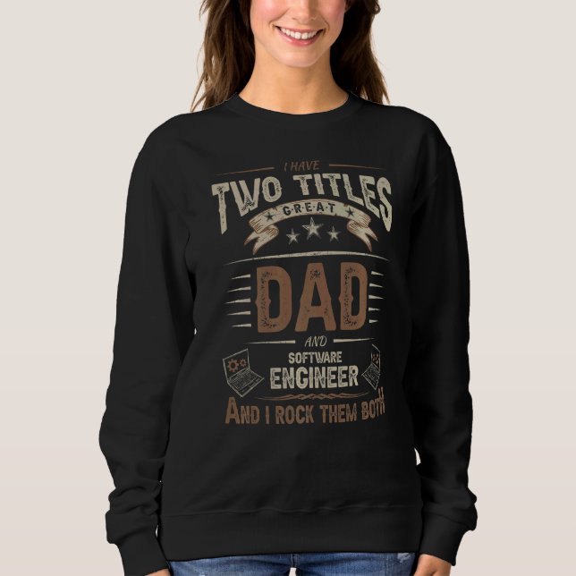 Sweatshirt Mens Software Engineering Papa Engineer Blagues Tw (Devant)