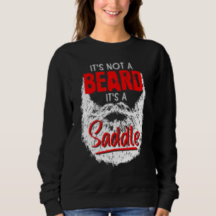 Sweatshirt Mens Son A Pas Beard Son A Saddle Fête des pères D