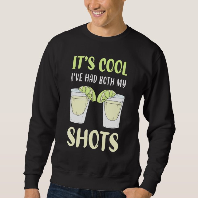 Sweatshirt Mens Son Cool Ive A Eu Mes Deux Chaussures Vaccina (Devant)