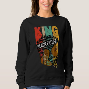 Sweatshirt Mens Strong Black King Juneteeth afro-américain
