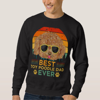 Sweatshirt Mens Style Rétro Meilleur Jouet Poodle Papa Jamais
