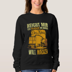 Sweatshirt Mens Tracteurs Corn Shredding Farmer Waller Farmer