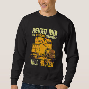 Sweatshirt Mens Tracteurs Corn Shredding Farmer Waller Farmer