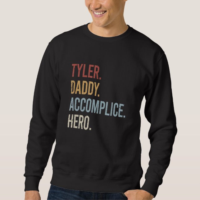Sweatshirt Mens Tyler Daddy Accomplice Hero Retro Style Vinta (Devant)