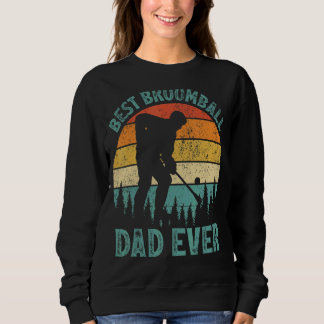 Sweatshirt Mens Vintage Best Broomball Papa Jamais Fête des p