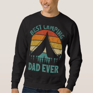 Sweatshirt Mens Vintage Meilleur Camping Papa Jamais Fête des