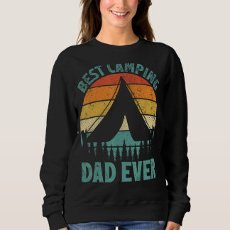Sweatshirt Mens Vintage Meilleur Camping Papa Jamais Fête des