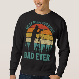 Sweatshirt Mens Vintage Meilleure photographie Papa Ever Père