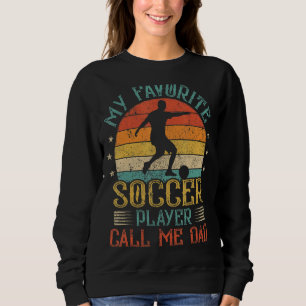 Sweatshirt Mens Vintage Mon Joueur De Football favori Appelez
