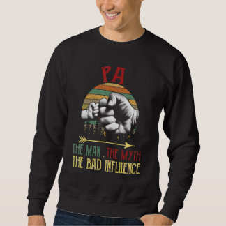 Sweatshirt Mens Vintage Pa L'Homme Mythe Mauvaise Influence P