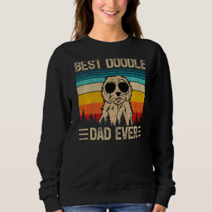 Sweatshirt Mens Vintage Retro Meilleur Doodle Papa Jamais Pèr