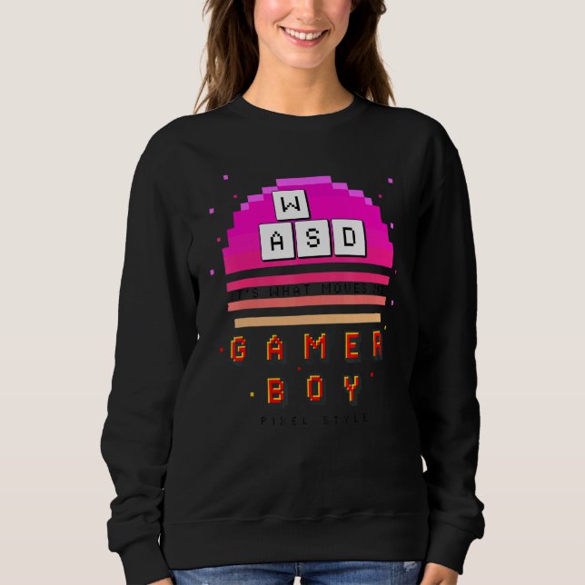 Sweatshirt Mens Wasd It's What Moves Me Computer Video Games (Devant)